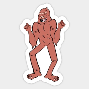 Happy Sasquatch Sticker